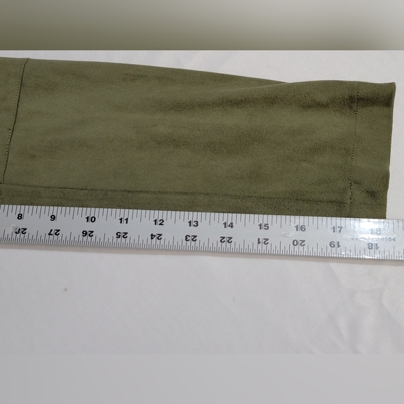 Steve Madden Drape Open Front Faux Suede Sage Green Women's Jacket Size Small - Picture 4 of 13